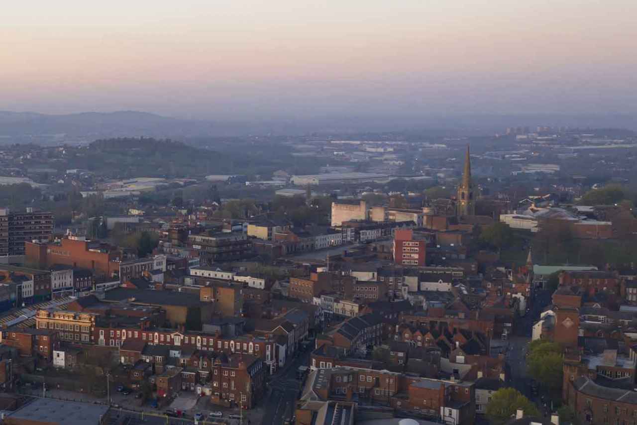 Dudley in West Midlands