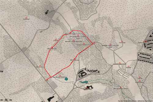 Smithills Hall Kitchen Garden Ruins and Coal Mining Tramroads Explore Walk Map