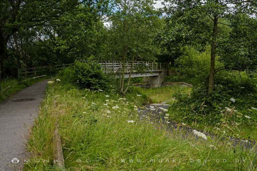 Bridge and Ford across Rake Brook Reservoir Spillway Walk Map