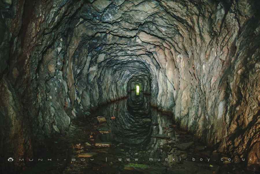 The old quarry tunnel leading out of Hodge Close Walk Map