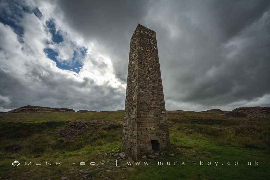 Early 20th Century Chimney at Musbury Heights Quarry Walk Map