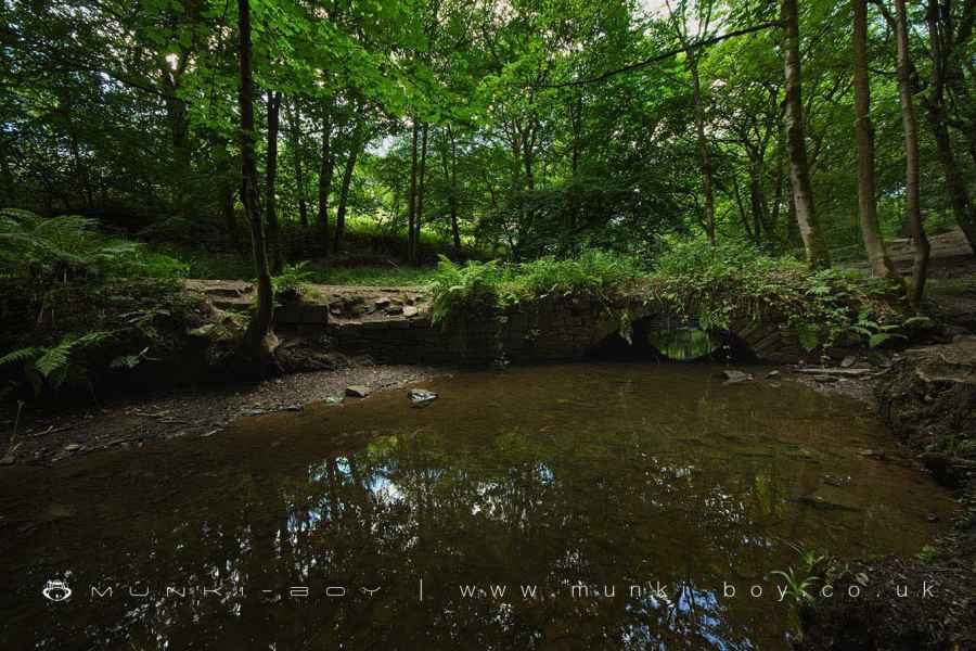 The Old Bridge across Holcombe Brook in Redisher Wood Walk Map