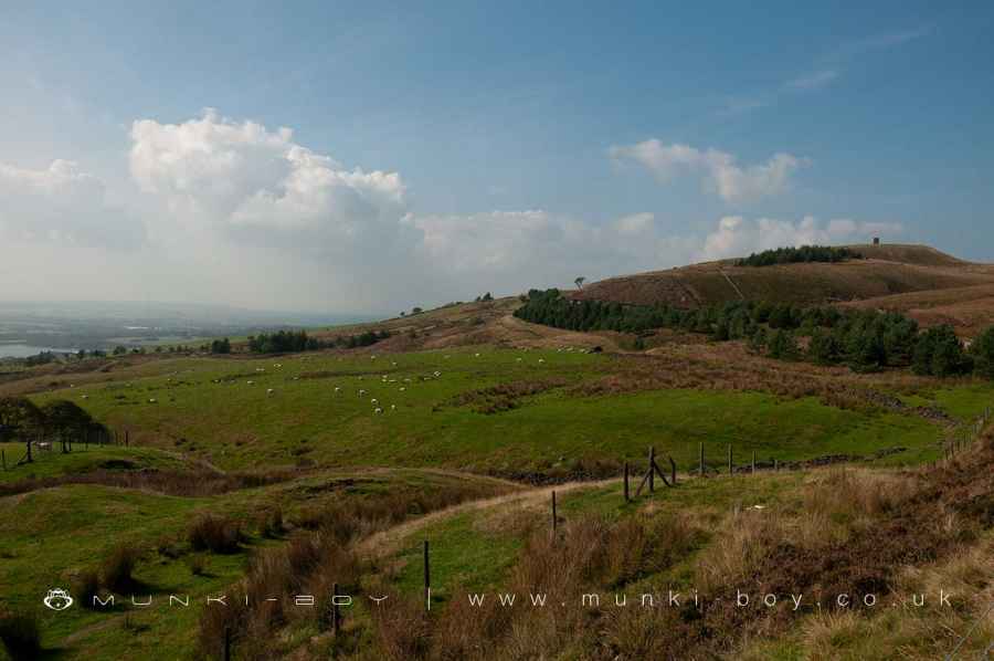 Rivington Pike from the old Pike Road Walk Map