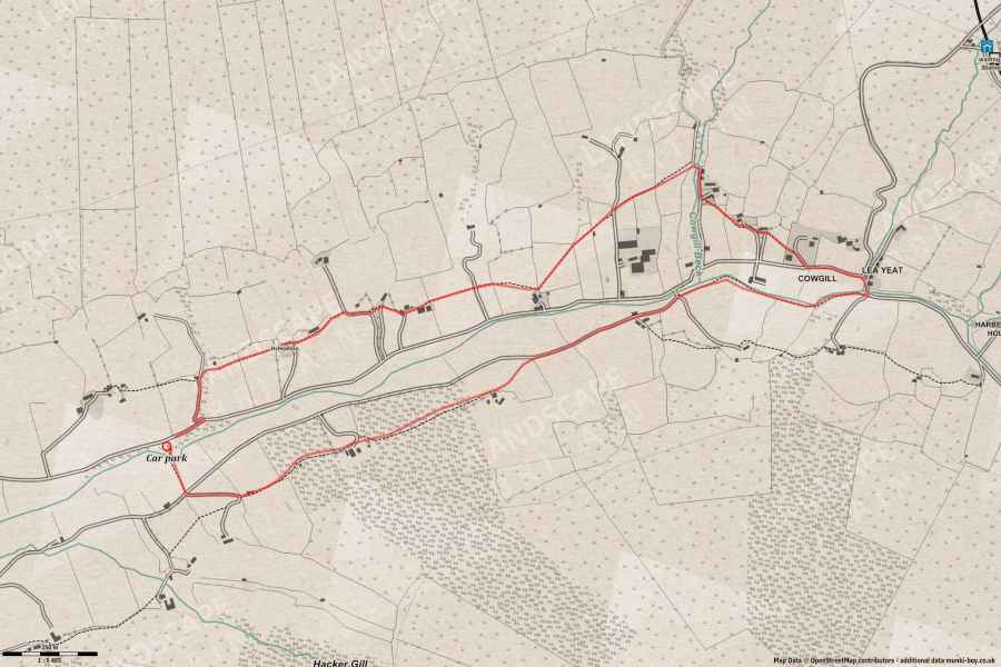 Map of Ibbeth Peril Walk Walk