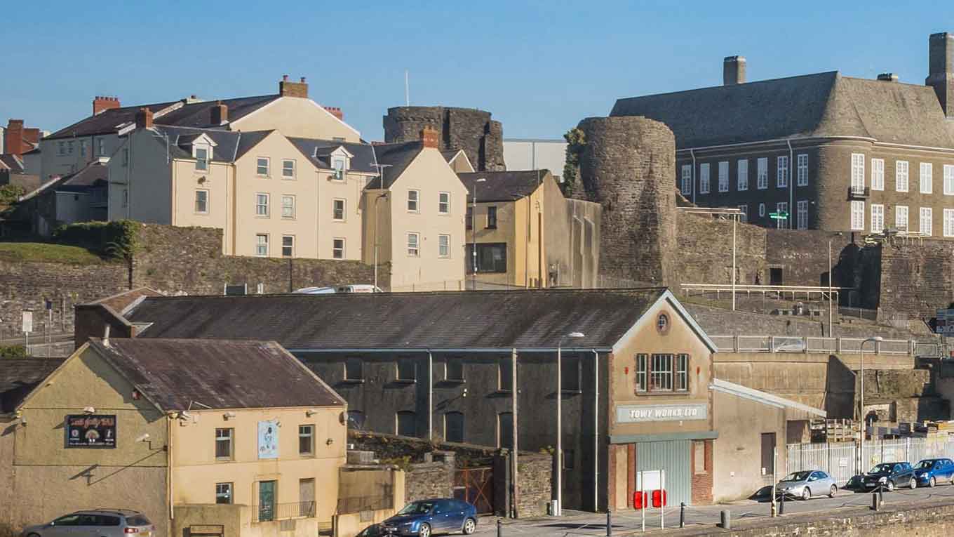 Ruins in Carmarthen