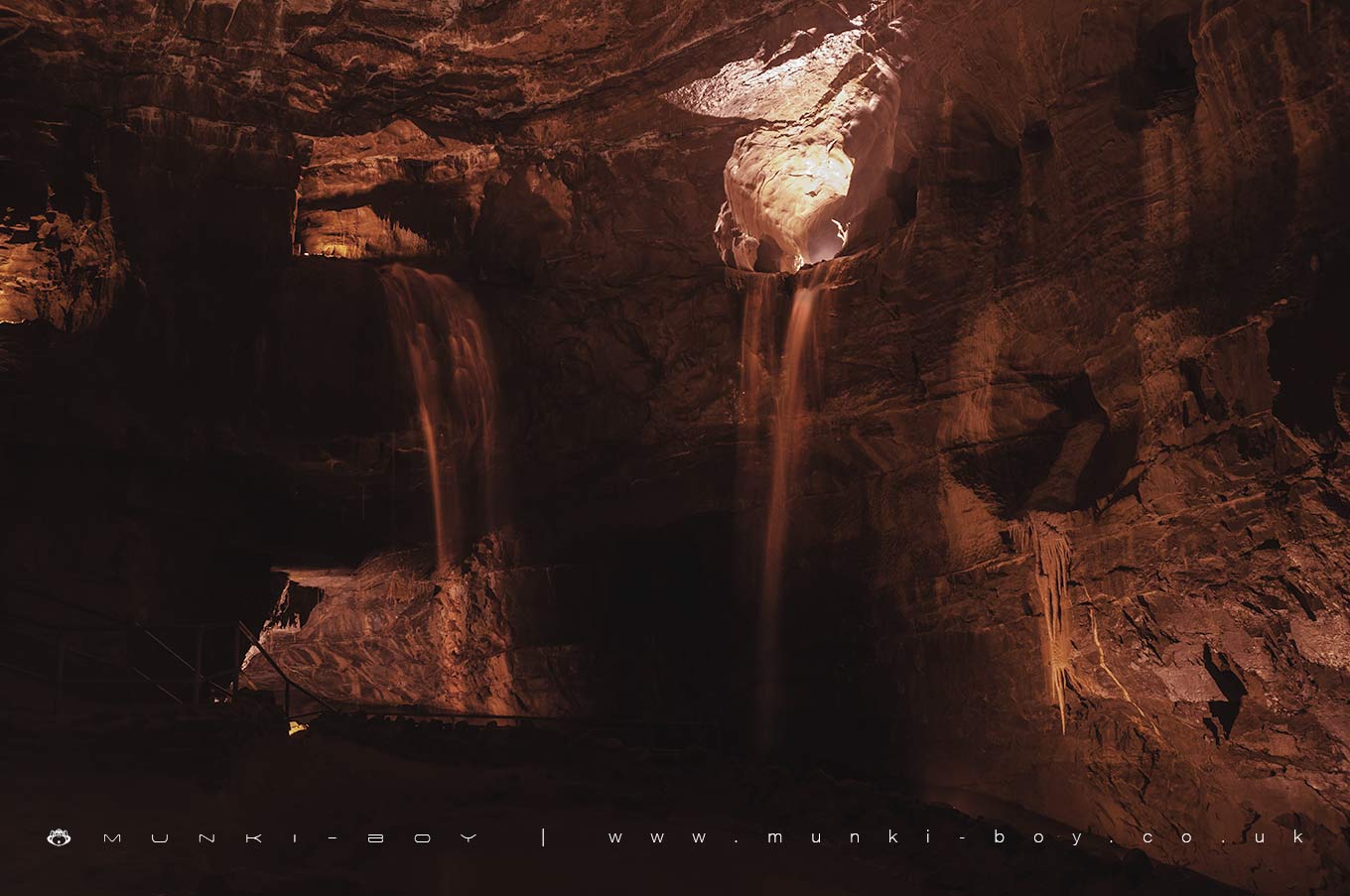 Waterfalls in Dan Yr Ogof