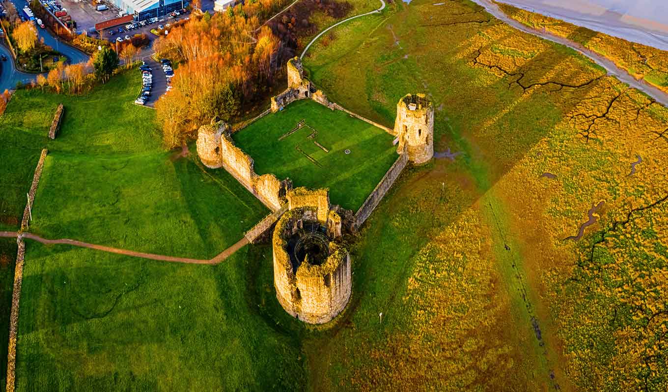 Ruins in Flintshire (Sir y Fflint)