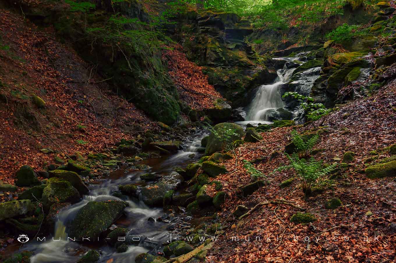 Waterfalls in Smithills Country Park