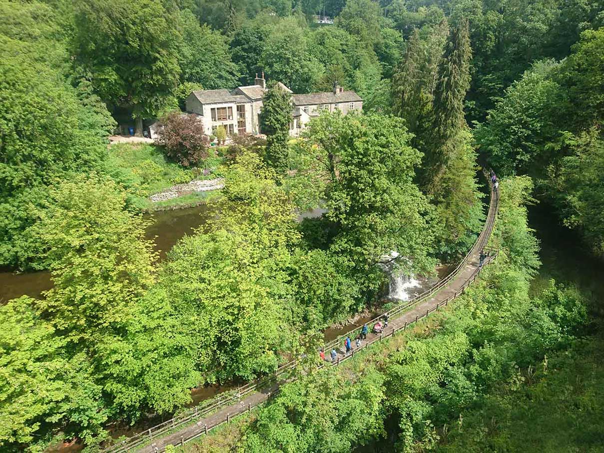 Waterfalls in Skipton Castle