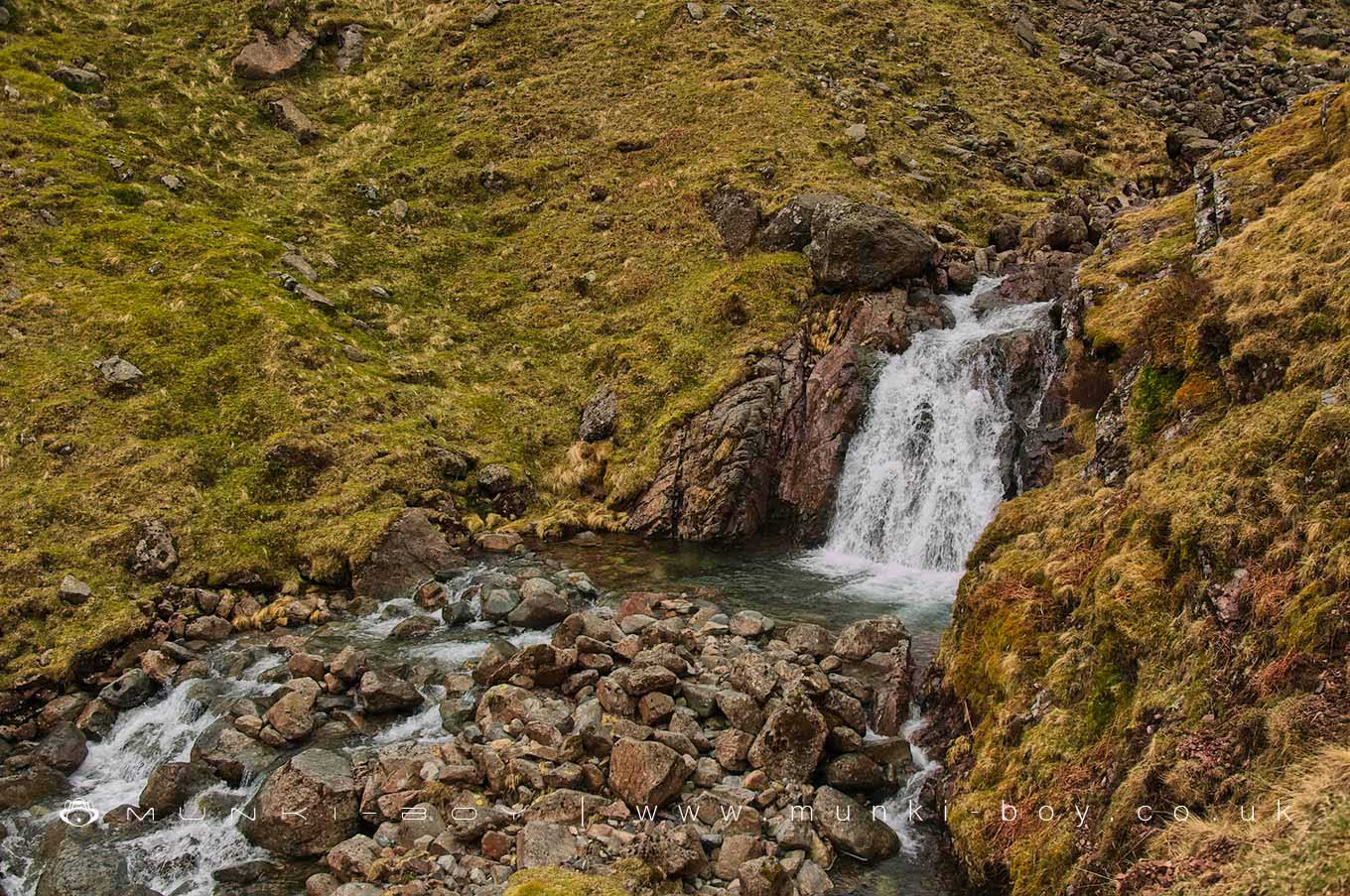 Waterfalls in Styhead Gill