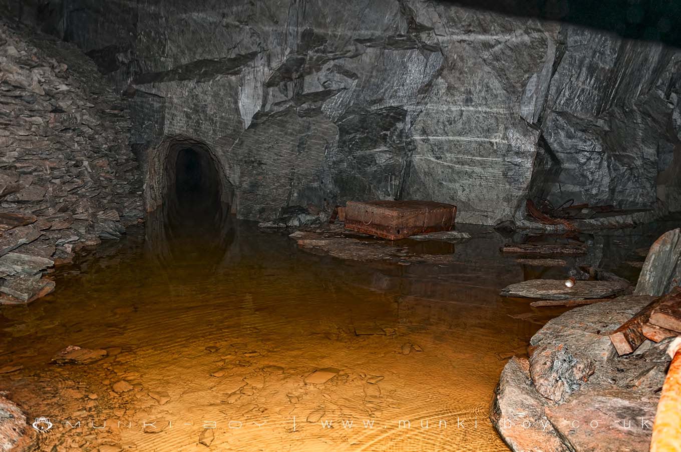 Old Mines in Horse Crag Quarry