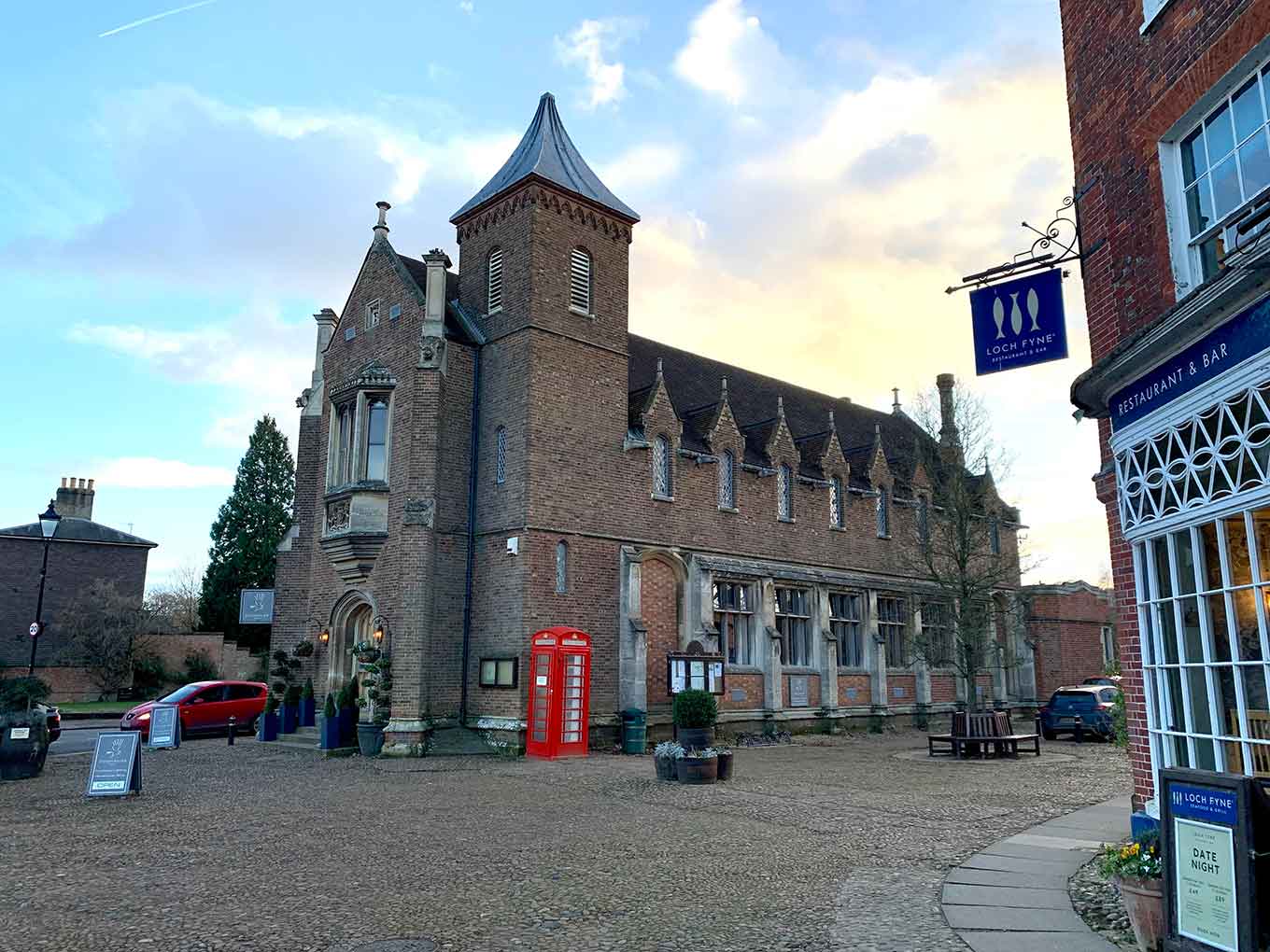 Historic Buildings in Market Place Woburn