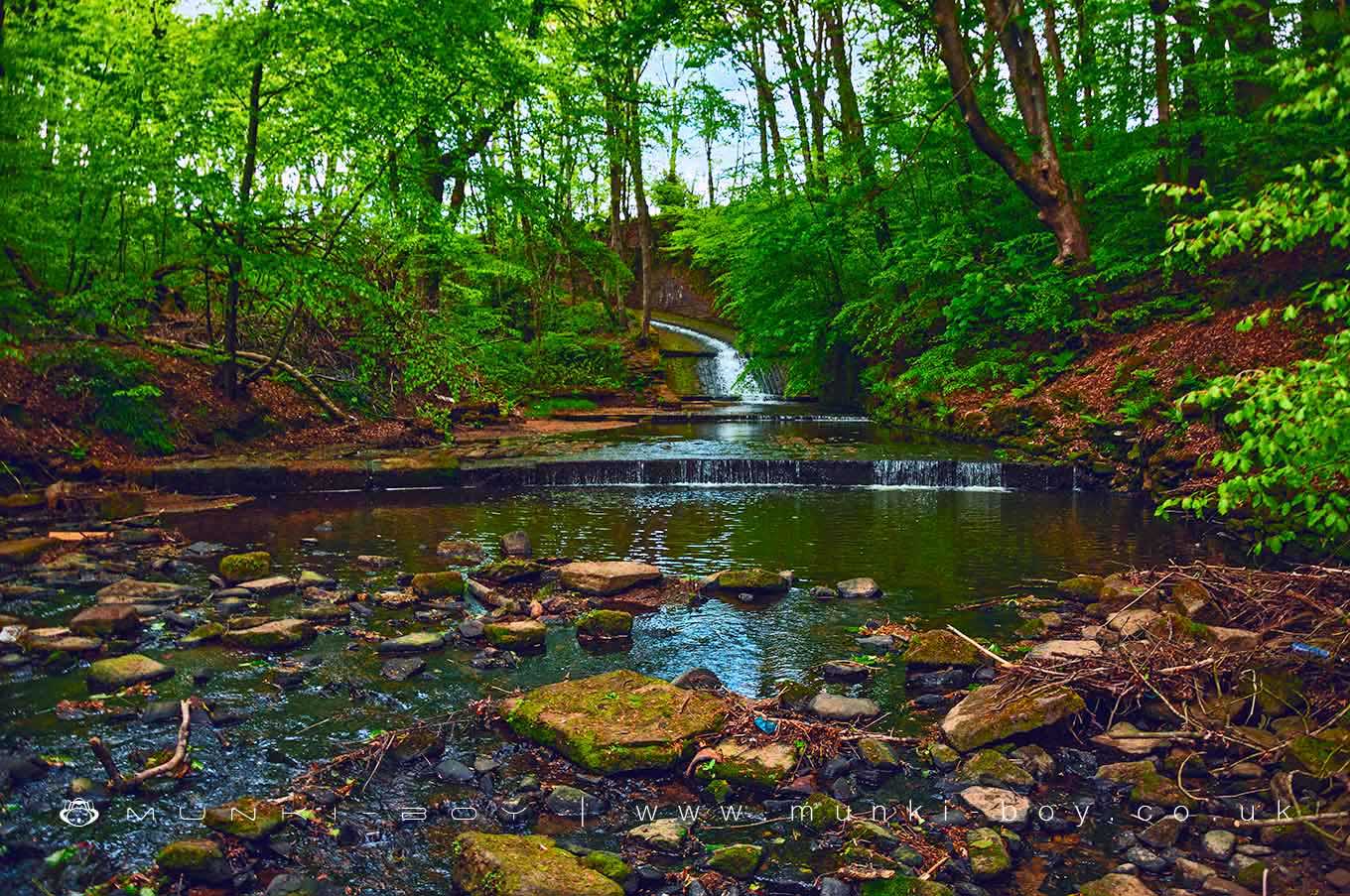 Waterfalls in Victoria Lake