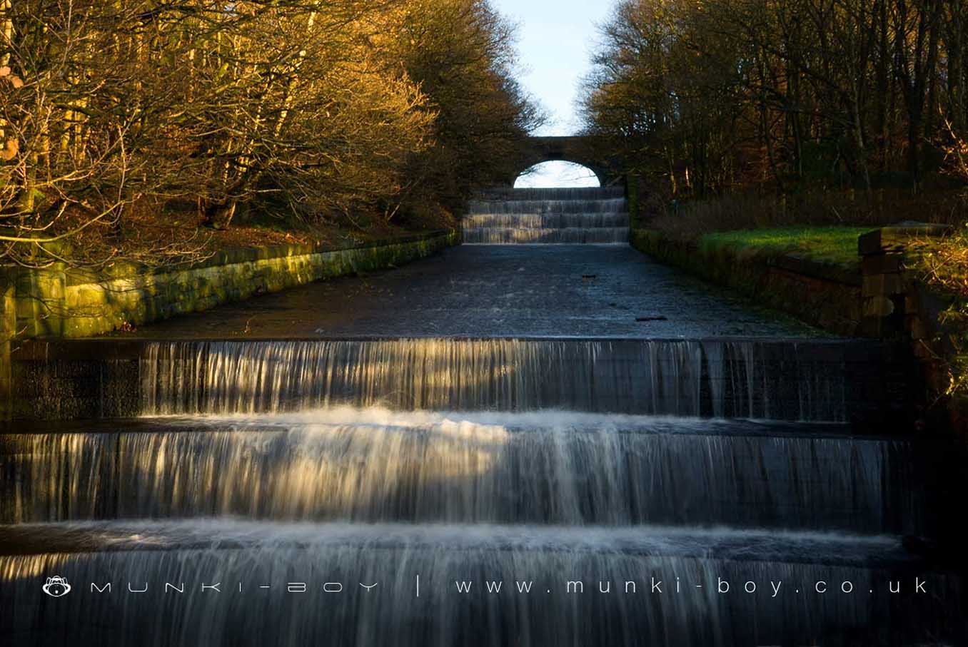 Waterfalls in Rivington Lakes And Reservoirs